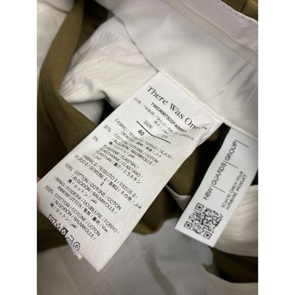 NEW There Was One Pleat Man's Pants Army Green Size 40 Made in Italy Career - Picture 11 of 16